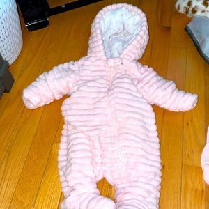 0-3 month baby girl snow suit